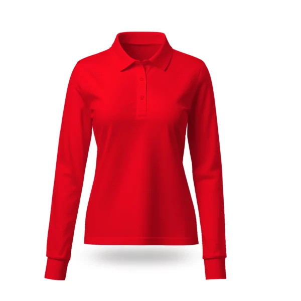 Polo manches longues femme