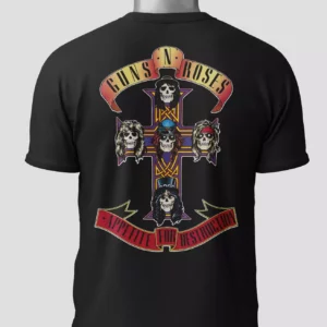 T-shirt Guns N Roses - Logo vintage 1987 - Coton 240g/m²